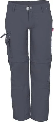 Trollkids Oppland Zip-Off Hose lang dark grey (Junior)