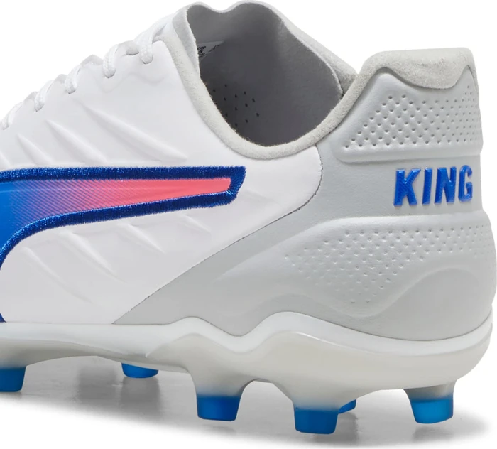 Puma King Pro FG/AG puma white/bluemazing/flat light gray