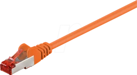 goobay Patchkabel, Cat6, S/FTP, RJ-45/RJ-45, 10m, orange