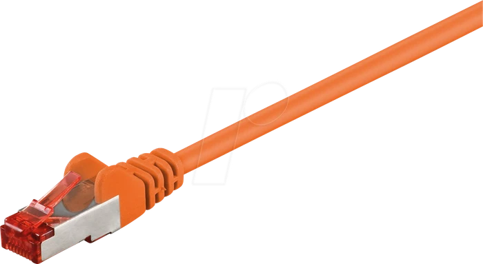 goobay Patchkabel, Cat6, S/FTP, RJ-45/RJ-45, 10m, orange