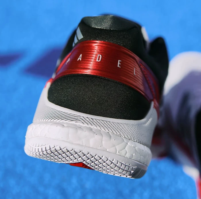 adidas Crazyquick Boost Padel cloud white/core black/lucid red (Herren)