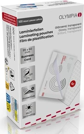 Olympia Laminierfolien, 60x95mm, 2x 125µm, 100 Stück