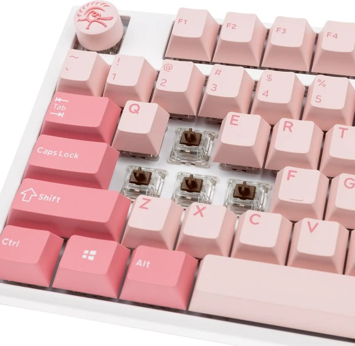 Ducky One 3, Gossamer Pink, MX BROWN, USB, US