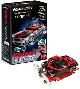 PowerColor Radeon HD 6770 PCS+ Vortex II DiRT 3, 1GB GDDR5, 2x DVI, HDMI, DP