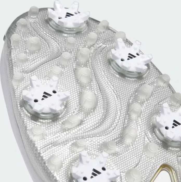 adidas Tour360 24 Boost cloud white/gold metallic/silver metallic (Herren)