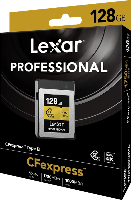 Lexar Professional GOLD R1750/W1000 CFexpress 2.0 Type B 128GB