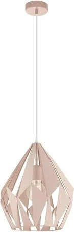 Eglo Carlton-P Pendelleuchte 31cm pastel apricot