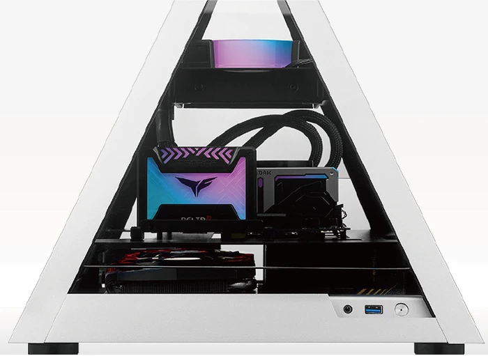 AZZA Pyramid Mini 806, Glasfenster, Mini-ITX