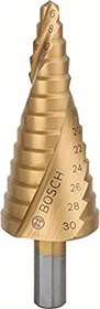 Bosch Professional HSS-TiN Stufenbohrer, 6-30x52x93.5mm, 1 Stück