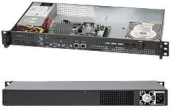 Supermicro SuperChassis 503L-200B, grau/schwarz, 1HE, 1x 200W