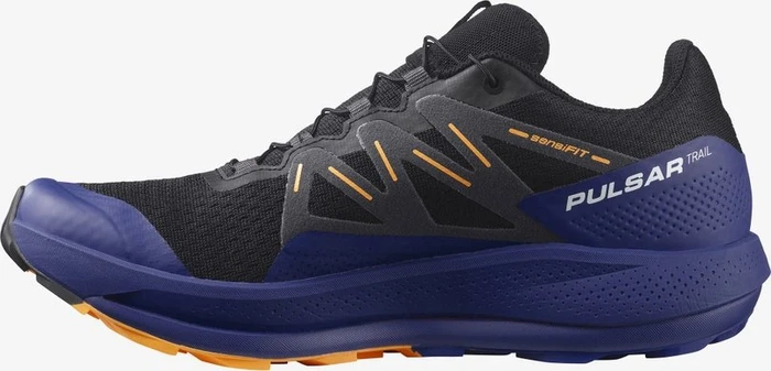 Salomon Pulsar Trail black/clematis blue/blazing orange (Herren)