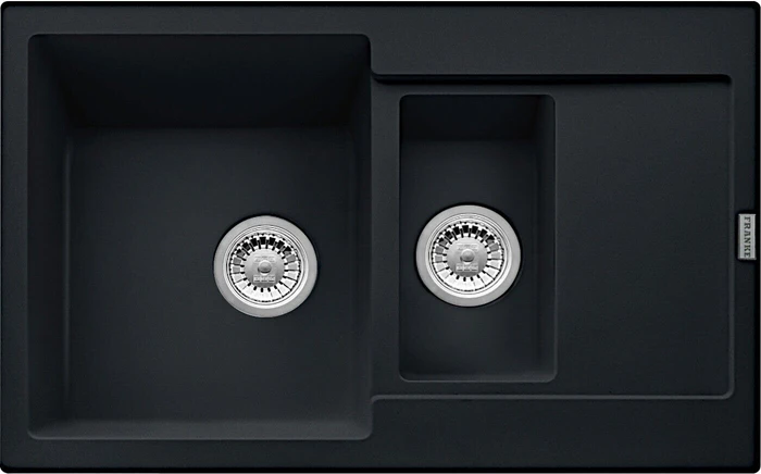 Franke Maris MRG 651-78 Einbau Becken reversibel mit Ablauffernbedienung black matt