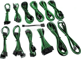 CableMod B-Series DPP ModFlex 10/11 Kabel Kit für Netzteile, schwarz/grün (CM-BDX-FKIT-KKG-R)