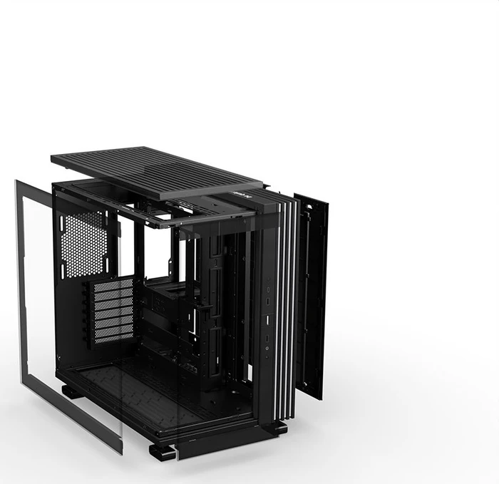 be quiet! Light Base 600 DX Black, schwarz, Glasfenster