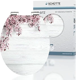 Schütte MDF WC-Sitz mit Absenkautomatik flowers and wood