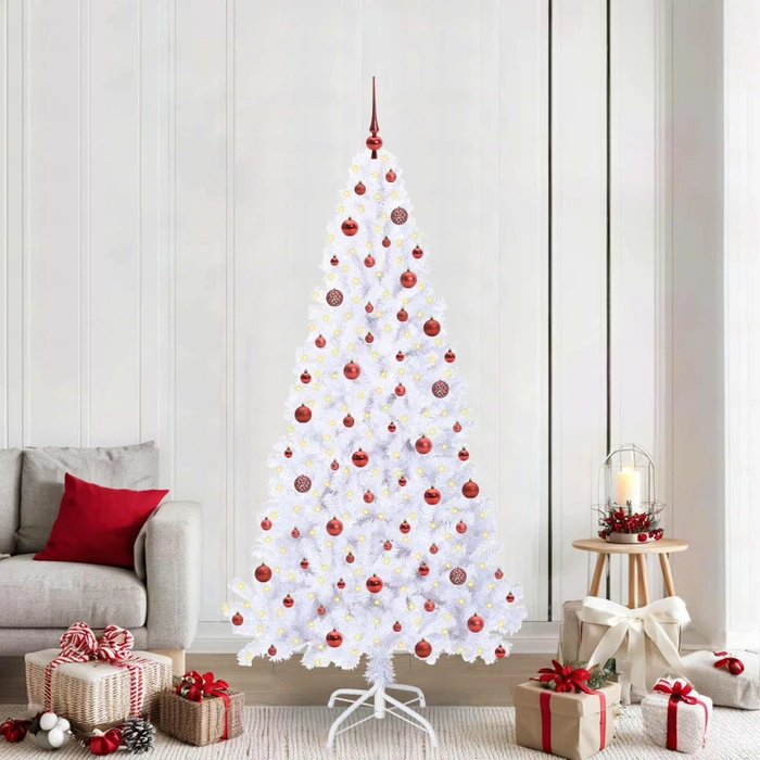 vidaXL Künstlicher Weihnachtsbaum, 210cm, inkl. LED-Beleuchtung (3426776)