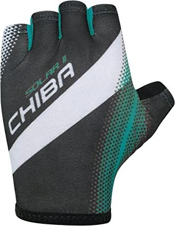 Chiba Solar II Fahrradhandschuhe schwarz/petrol