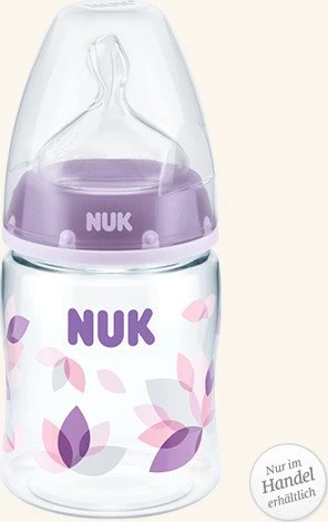 NUK First Choice PA-Trinkflasche Silikon, 0+M, 150ml (verschiedene Farben)