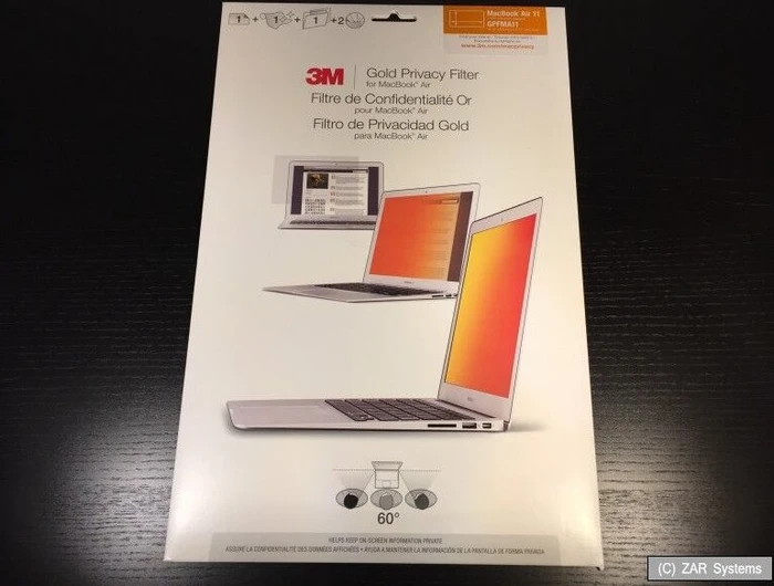 3M Privacy Filter Gold GFNAP001 für Apple MacBook Air (Mid 2011, Mid 2012, Mid 2013, Early 2015, Early 2016)