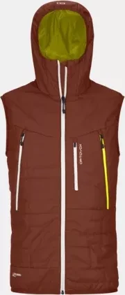 Ortovox Swisswool Piz Boé Funktionsweste clay orange (Herren)
