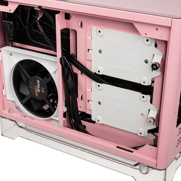 In Win A1 Plus pink, Glasfenster, Mini-ITX, 650W