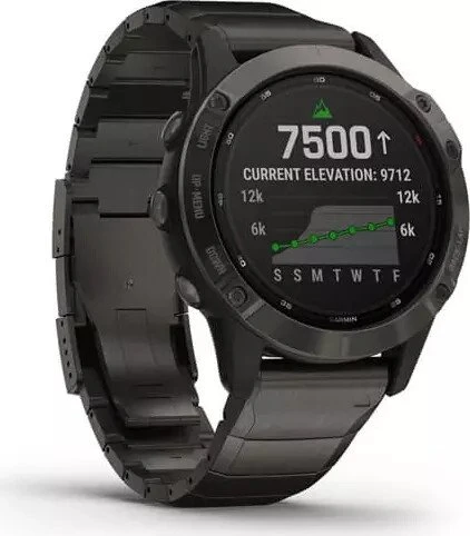 Garmin Fenix 6 Pro Solar titanium carbon grey