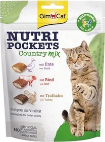 Gimborn GimCat Nutri Pockets - Country MIX Ente/Rind/Truthahn, 150g