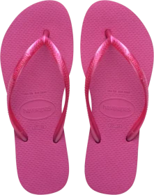 Havaianas Slim Logo Metallic pink (Damen)