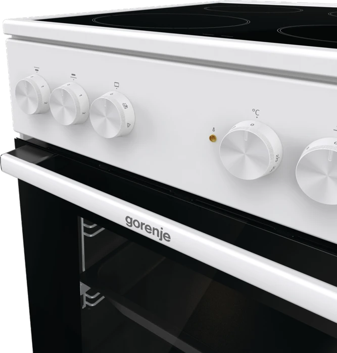 Gorenje GEC5A21WG Elektroherd mit Glaskeramik-Kochfeld