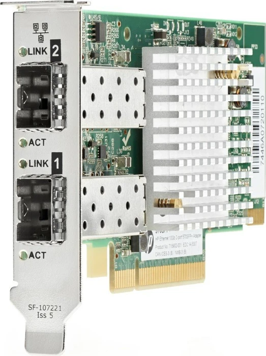 HP 571SFP LAN-Adapter, 2x SFP+, PCIe 2.0 x8