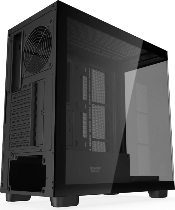 DarkFlash DS900G Black, USB-C, Glasfenster