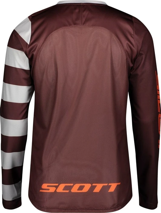 Scott Trail Vertic Trikot langarm maroon red/orange pumpkin (Herren)
