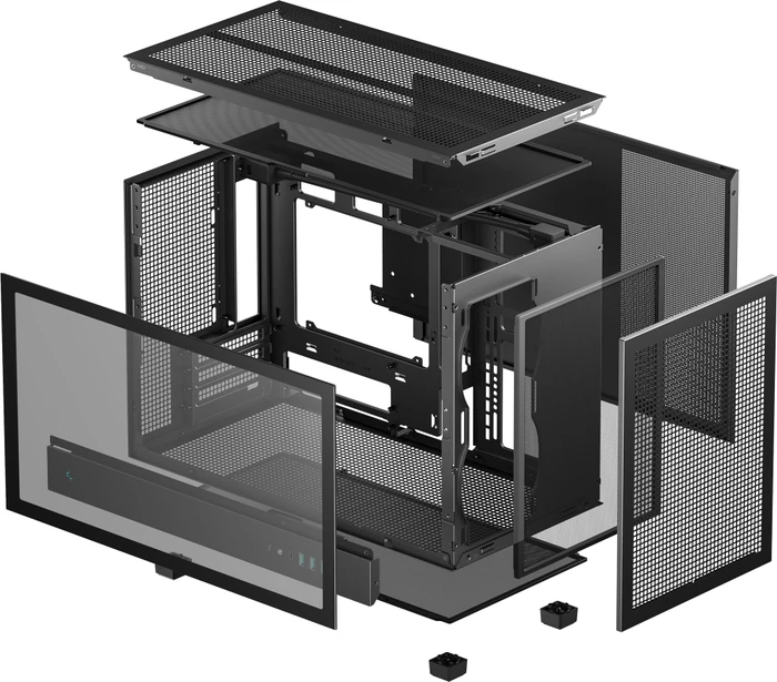 DeepCool CH260, schwarz, Glasfenster