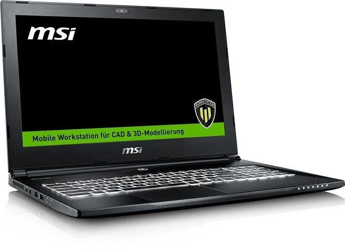 MSI WS60 6QJ16H11 Workstation, Core i7-6700HQ, 16GB RAM, 128GB SSD, 1TB HDD, Quadro M2000M, DE