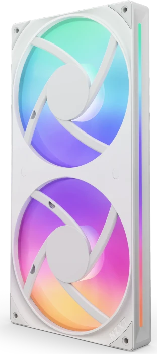 NZXT F Series F280 RGB Core Single-Frame Fan Unit, Matte White, weiß, LED-Steuerung, 280mm