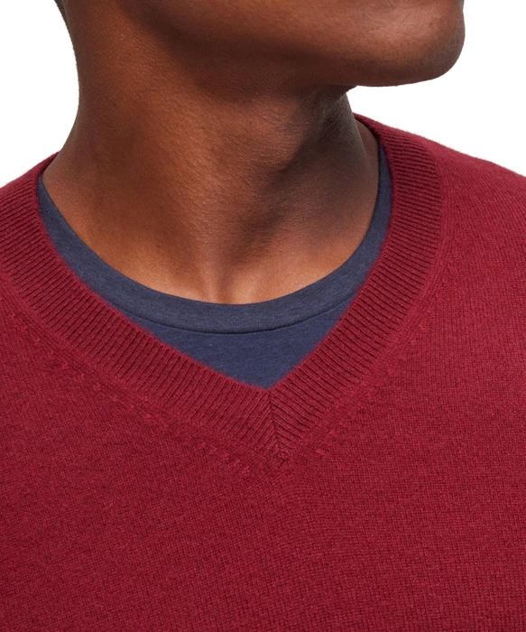 Falke Luxury V-Ausschnitt Pullover merlot (Herren)