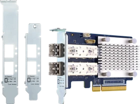 QNAP QXG-32G2FC, 2x SFP+, 2x LC-Duplex, PCIe 3.0 x8, Bundle