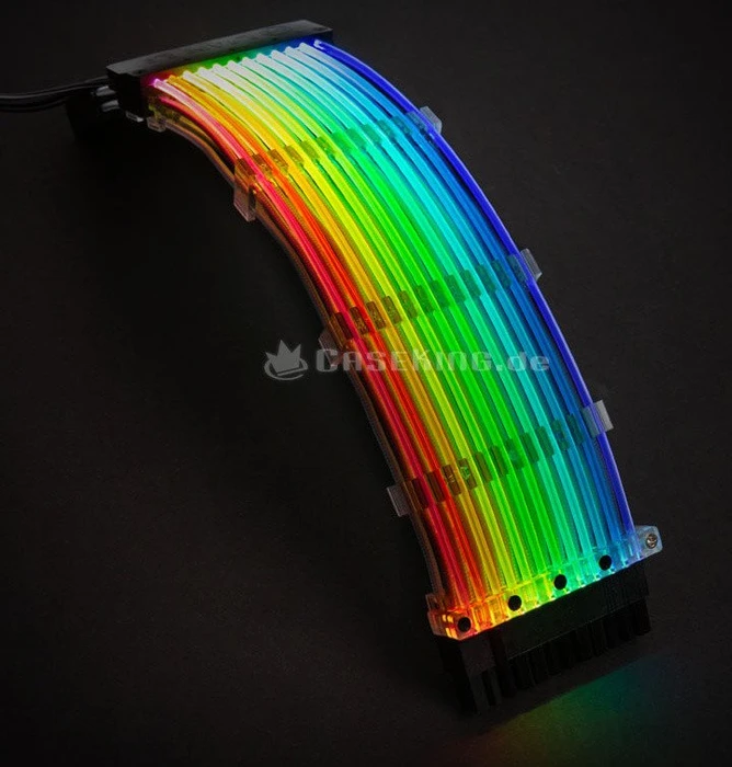 Lian Li Strimer, 24-Pin ATX Verlängerungskabel, RGB beleuchtet