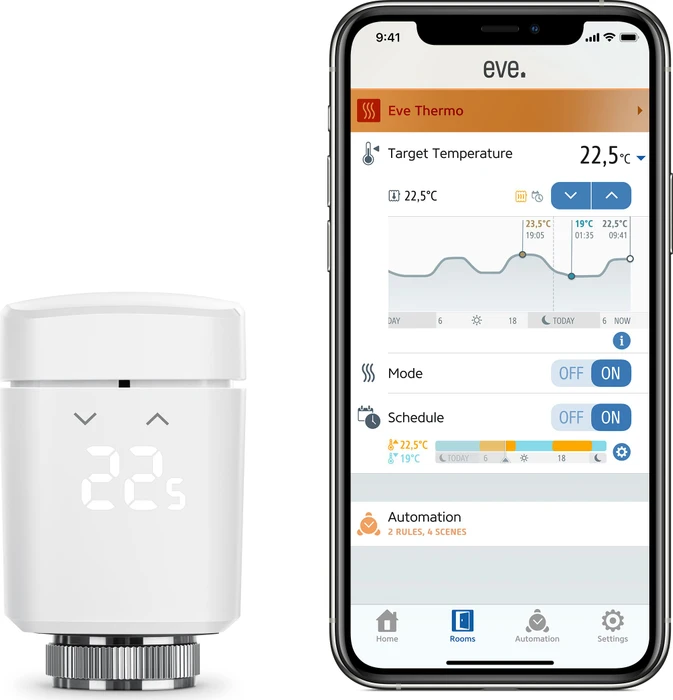 Eve Thermo 2024 (4. Generation/Matter) Heizkörperthermostat, Heizungssteuerung