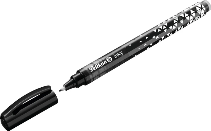 Pelikan inky Tintenroller (Mine) schwarz, Rechtshänder, Faltschachtel
