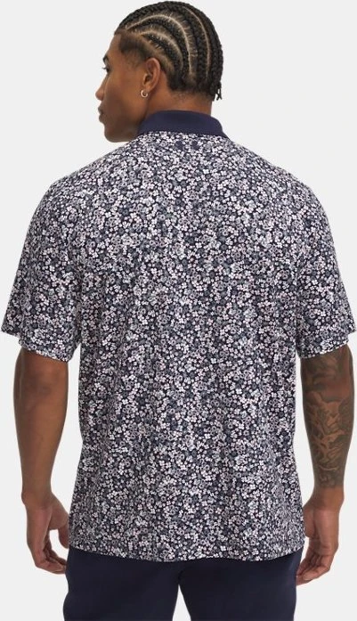 Under Armour Matchplay Printed Poloshirt kurzarm midnight navy/downpour gray/white (Herren)
