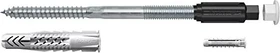 fischer TherMax 8/120 M6 Abstandsmontagesystem Schrauben/Dübel-Sortiment, 20 Stück