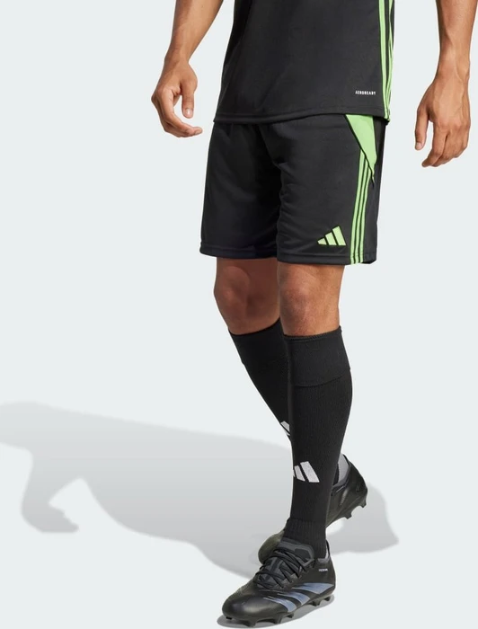 adidas Tiro 24 Shorts black/semi lucid lime (Herren)