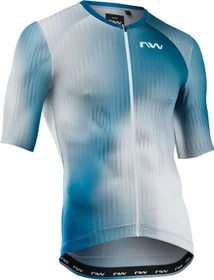 Northwave Blade Trikot kurzarm weiß/blau (Herren)