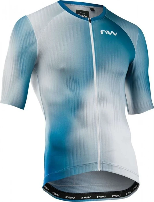 Northwave Blade Trikot kurzarm weiß/blau (Herren)