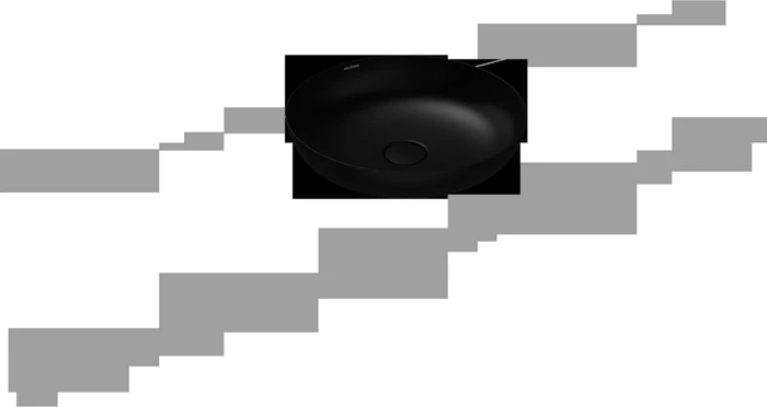 Kaldewei Miena 3180 Waschtisch-Schale rund Ø45cm, Perl-Effekt, schwarz matt 100 (909306003676)