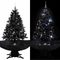 vidaXL Künstlicher Weihnachtsbaum schneiend mit Schirmfuß schwarz Vorschaubild