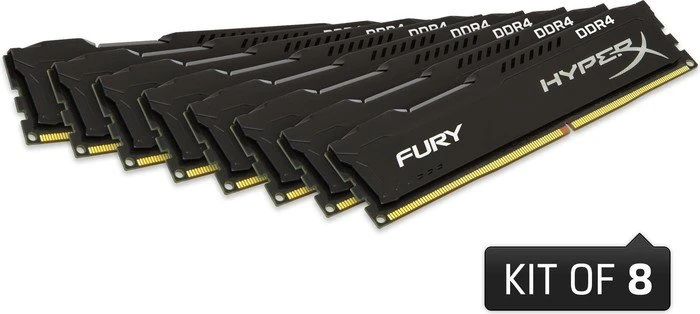 Kingston FURY schwarz UDIMM 64GB Kit, DDR4-2133, CL14-14-14, 2R