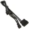 BitFenix Molex auf 3-Pin Adapter, sleeved, 20cm, schwarz Vorschaubild