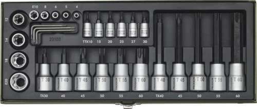 Proxxon Steckschlüsselsatz inkl. Werkzeugbox, 29-tlg.